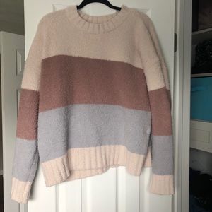 Block color sweater